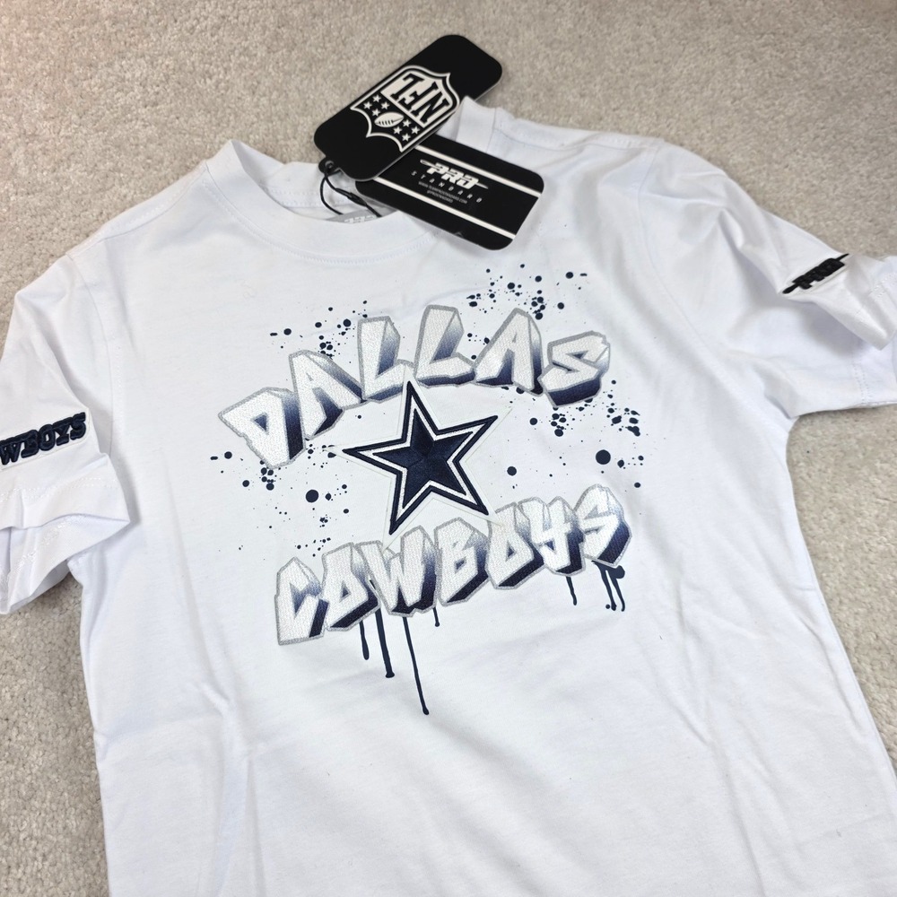 Pro Standard T-Shirt Kids 6 White Dallas Cowboys NFL Graphic Cotton Regular Fit